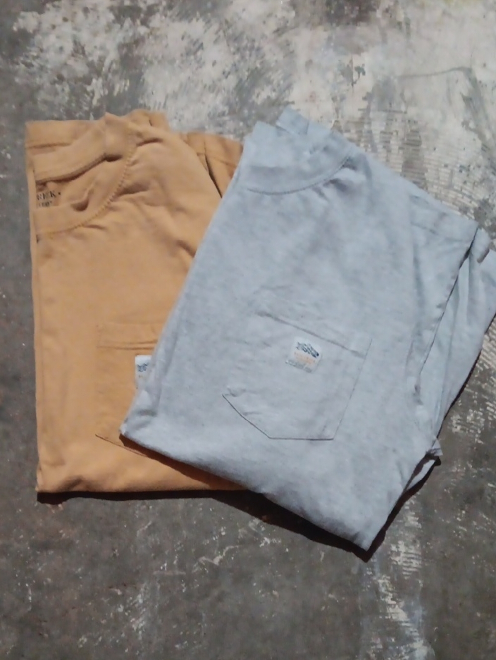 Men's Pocket Crewneck Sweater - Light Gray and Tan 2 Pack